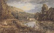 George Barret Jun Cliveden Woods (mk47) oil painting on canvas